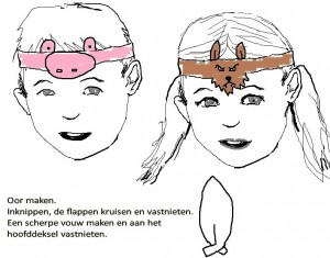 kleuterhoofdjes Wolf 3 Biggetjes
